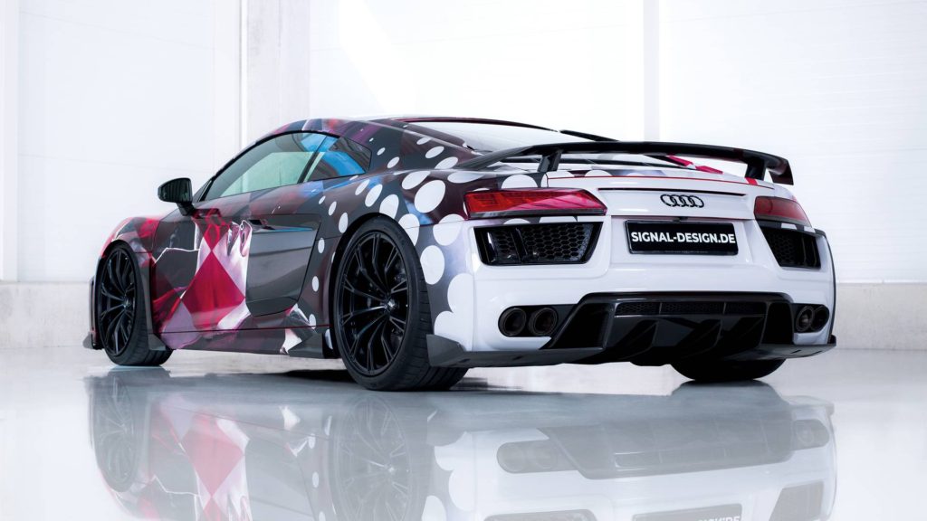 Audi R8 Wrapped in Art 1