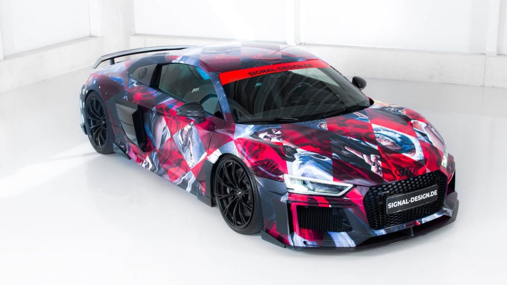 Audi R8 Wrapped in Art 2