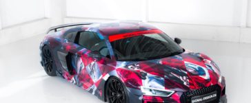 Audi R8 Wrapped in Art