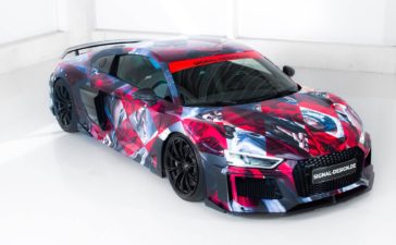 Audi R8 Wrapped in Art